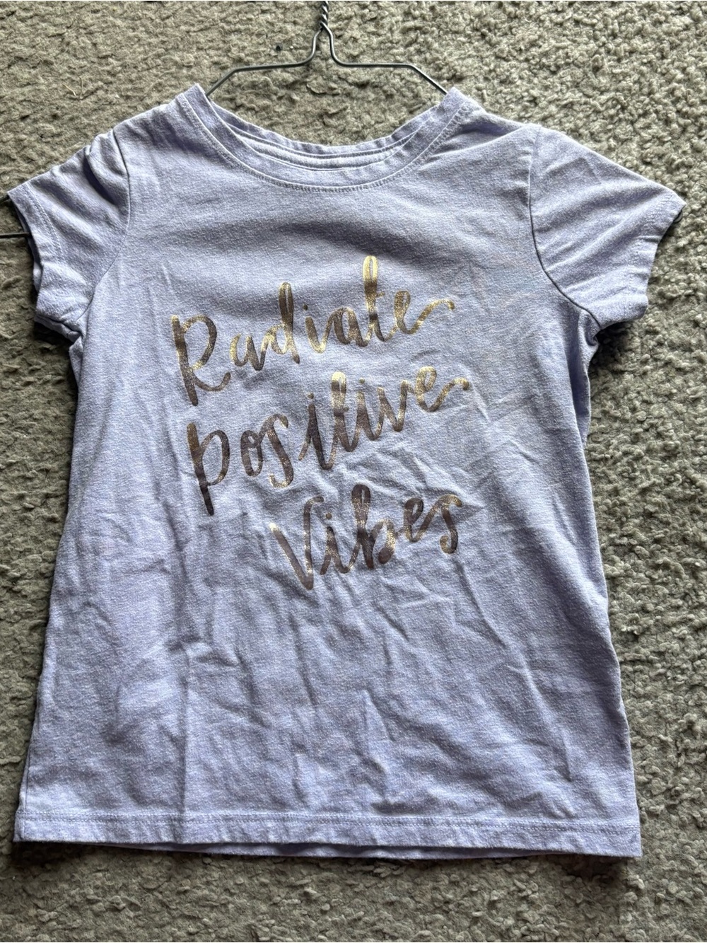Cat & Jack positive vibes shirt 4/5 Girls